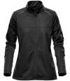 KS-3W Stormtech Ladies Greenwich Lightweight Soft Shell Jacket Black colour image